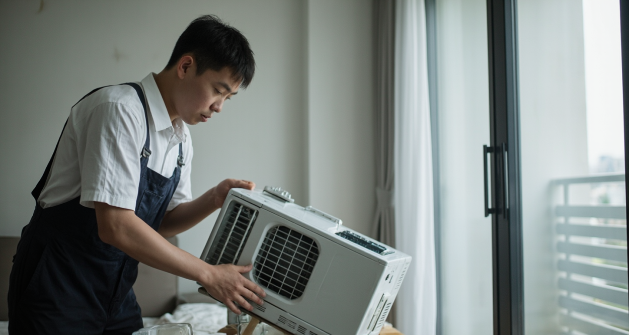 保定空调移机：夏日清凉大挪移轮播图1