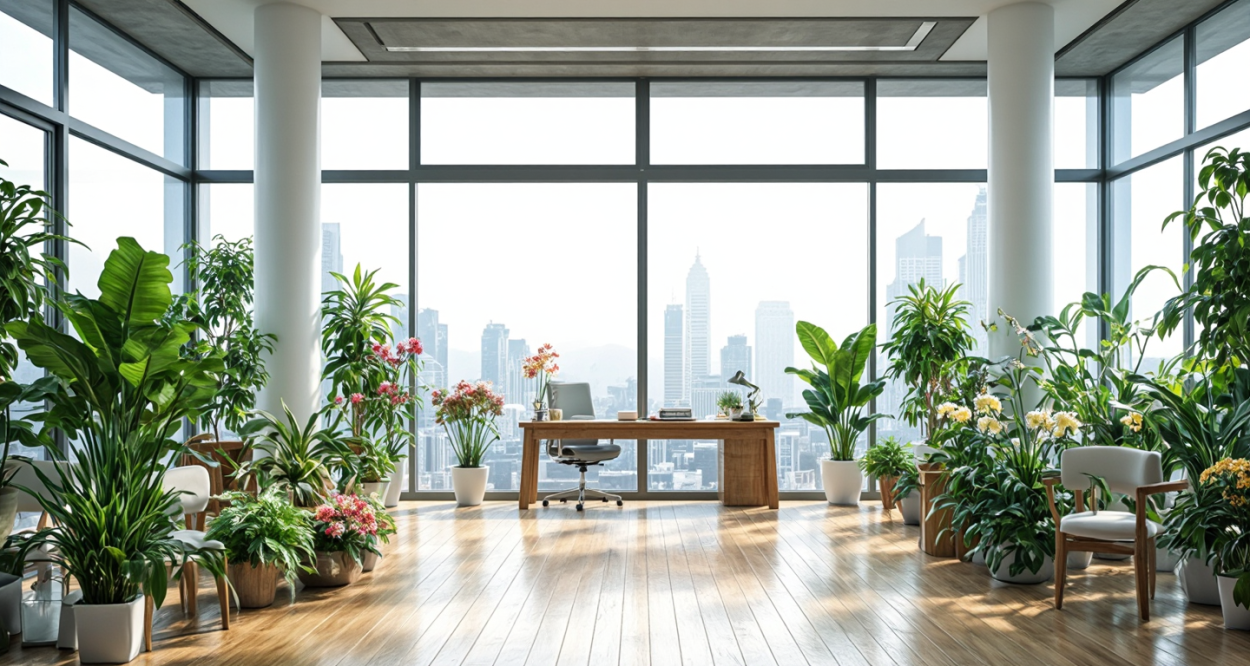 花卉租赁公司：让绿色生活触手可及轮播图1