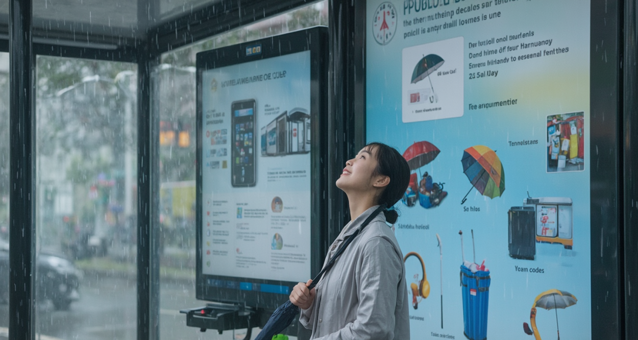 公共雨伞租赁：雨中的温馨守候轮播图2