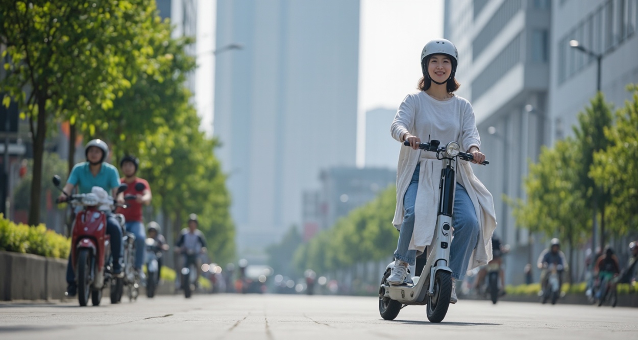福州电动车租赁：绿色出行新风尚轮播图1