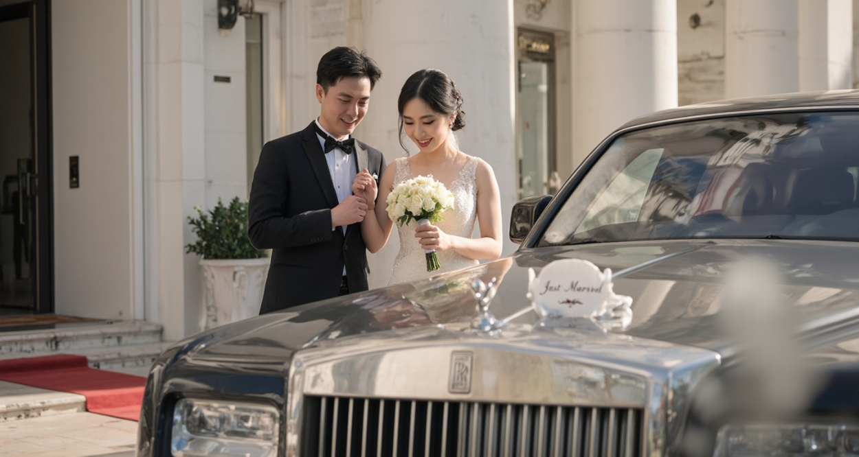 揭秘劳斯莱斯婚庆租车价格，让你的婚礼更闪耀！轮播图4