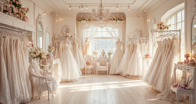 探索婚纱租赁店的魅力：让你的婚礼更加闪耀图片1