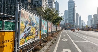 成都围挡租赁：打造城市建设的亮丽风景线图片1