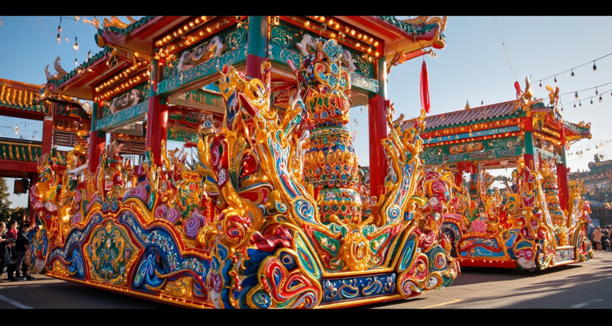 巡游花车租赁：打造庆典盛宴的必备之选轮播图1