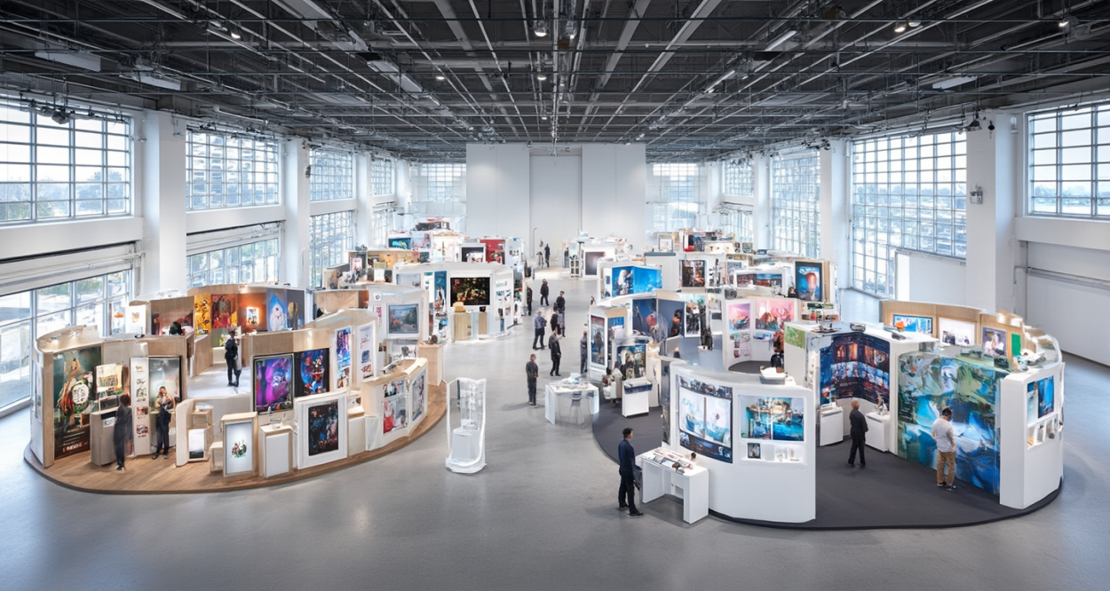 八棱柱展板租赁：打造独特展览新风尚轮播图2