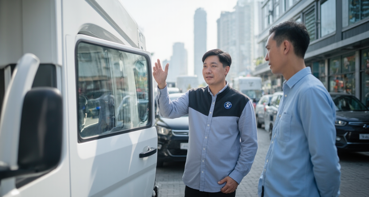 广州新能源面包车租赁公司的绿色出行新选择轮播图2