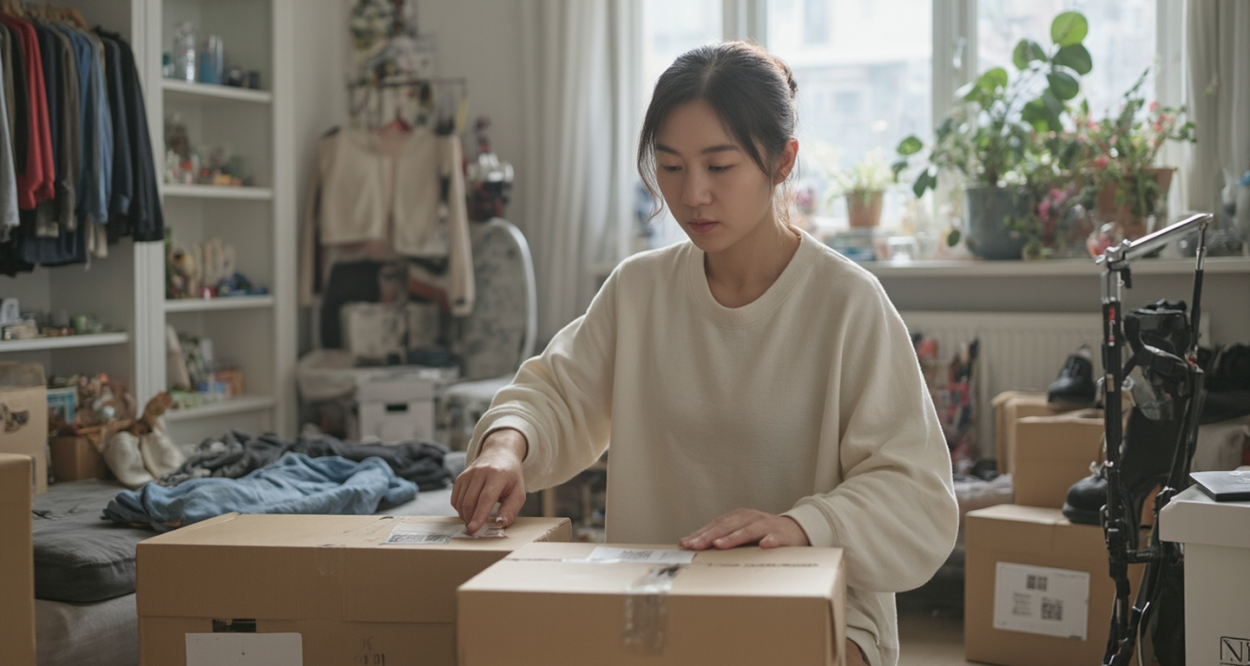 女生搬家：一场精心策划的生活迁徙轮播图2