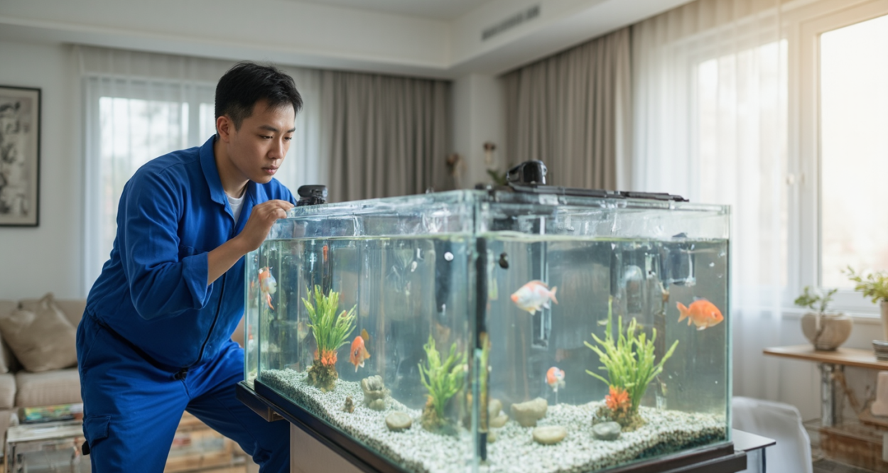 鱼缸搬家：一场水与生命的温柔迁徙轮播图3