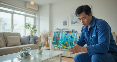 鱼缸搬家：一场水与生命的温柔迁徙图片18