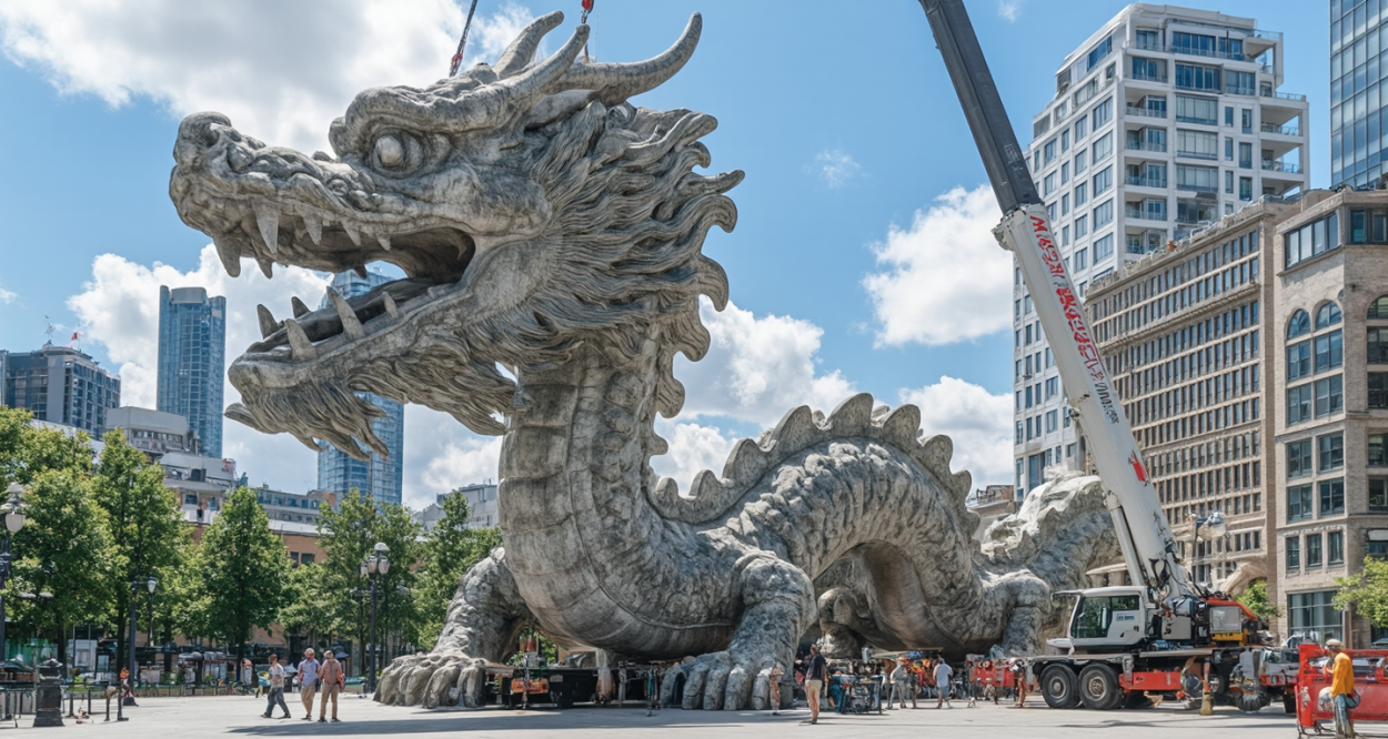 石龙搬家：一场城市变迁的奇妙之旅轮播图2
