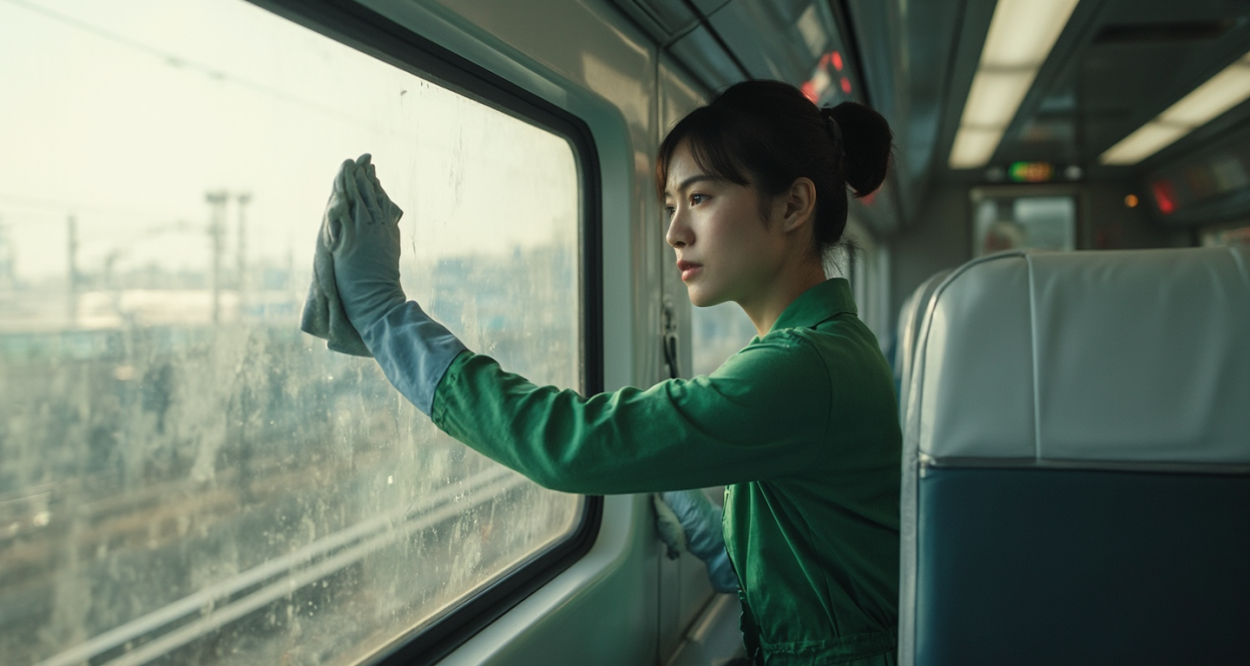 高铁保洁员：守护列车清洁的幕后英雄，他们究竟做哪些工作？轮播图3