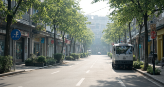 生活中的小英雄：保洁车的非凡角色图片1