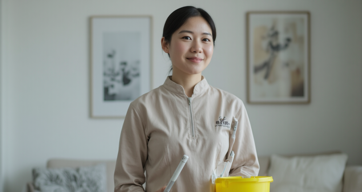 为何选择定做保洁工作服？轮播图1