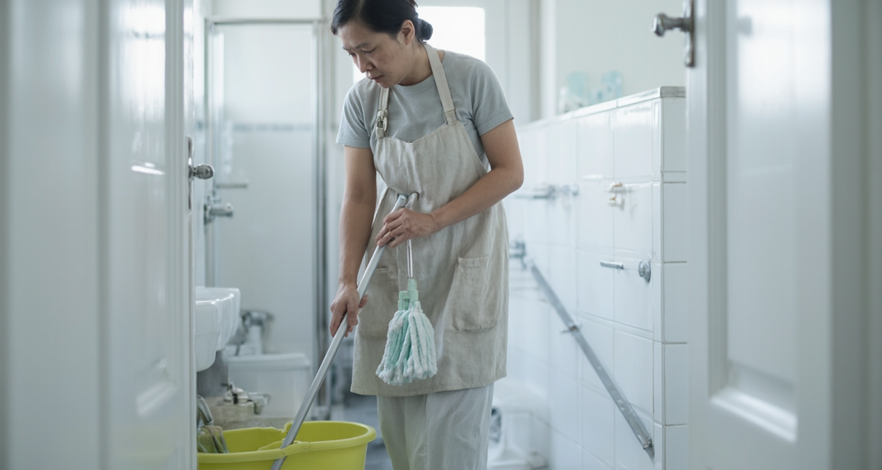 卫生间保洁：家的清新小秘密轮播图1