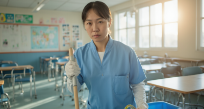 学校背后的英雄：致敬学校保洁员图片7