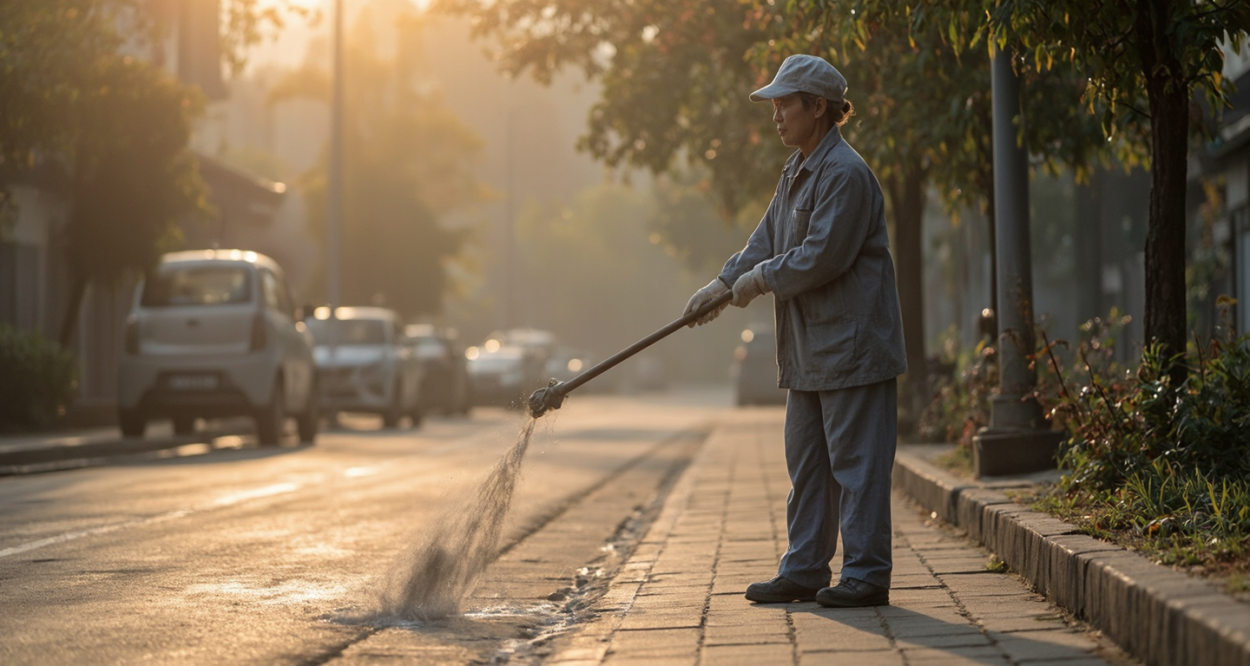 陕西保洁员：城市美容师的日常与贡献轮播图4