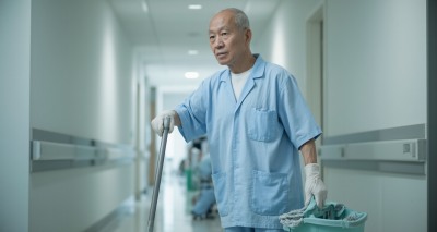 退休教师的新舞台：医院保洁背后的温暖故事图片15