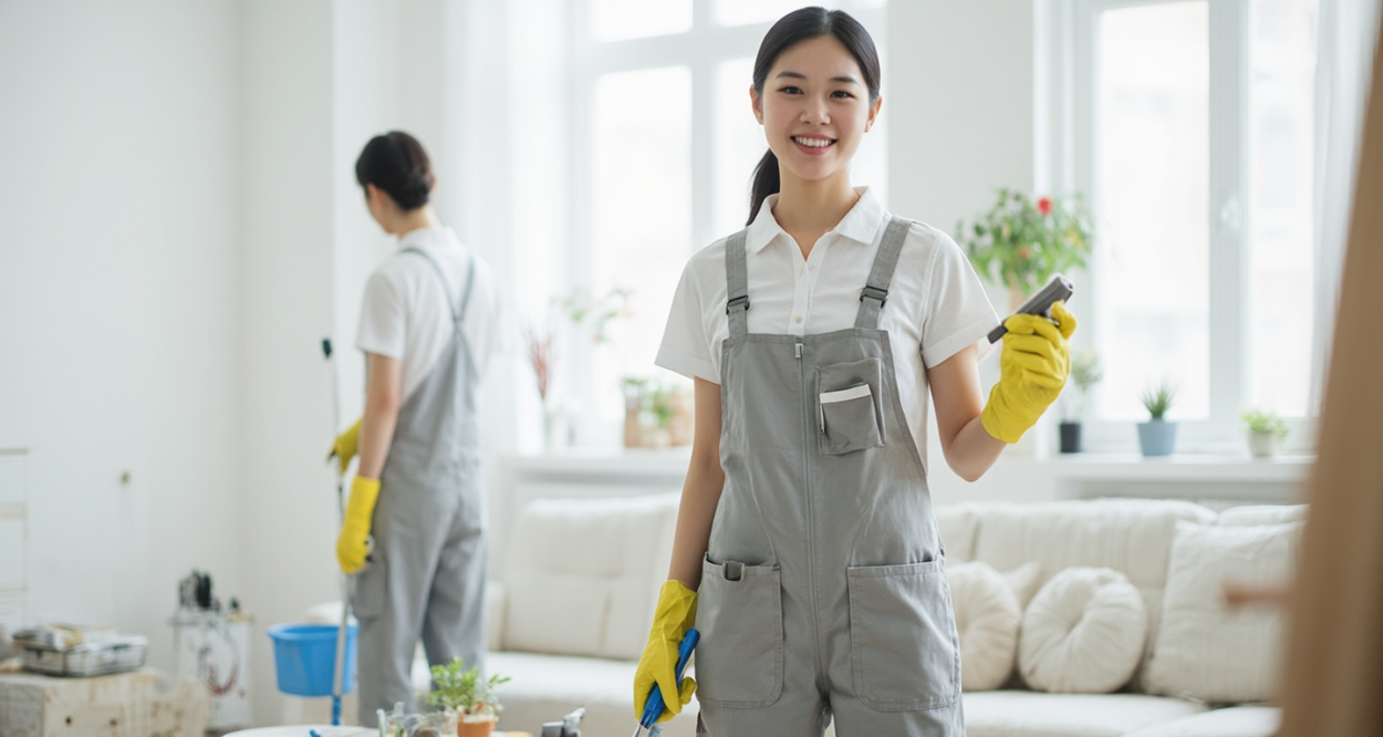 探索保洁工作服女装图片的奥秘：打造专业又时尚的家居清洁风轮播图3