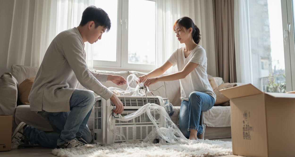 柜机空调移机：轻松搬家，凉爽随行轮播图1