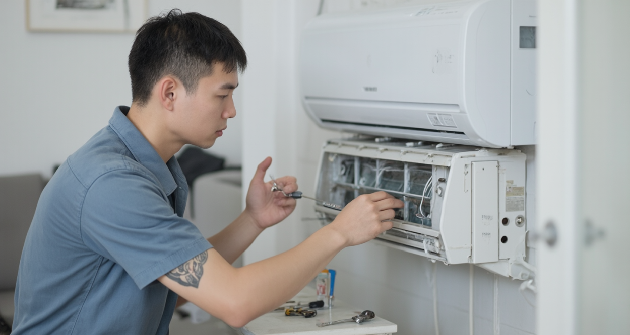 空调清理大作战：详解拆卸步骤轮播图1