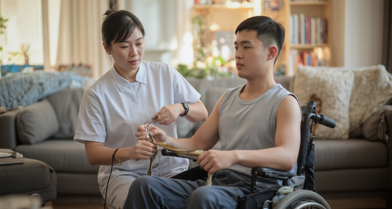保姆照顾残疾人：家的温暖守护者轮播图1