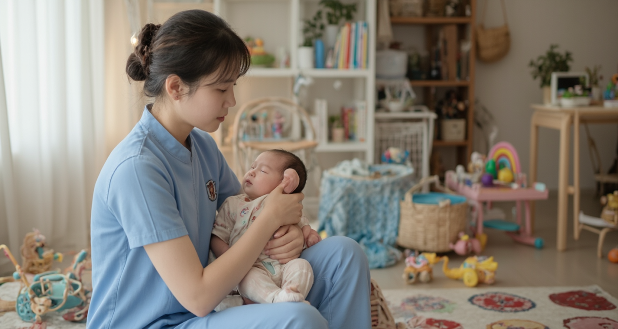 揭秘现代家庭必备：专业入户育婴师的重要性轮播图1