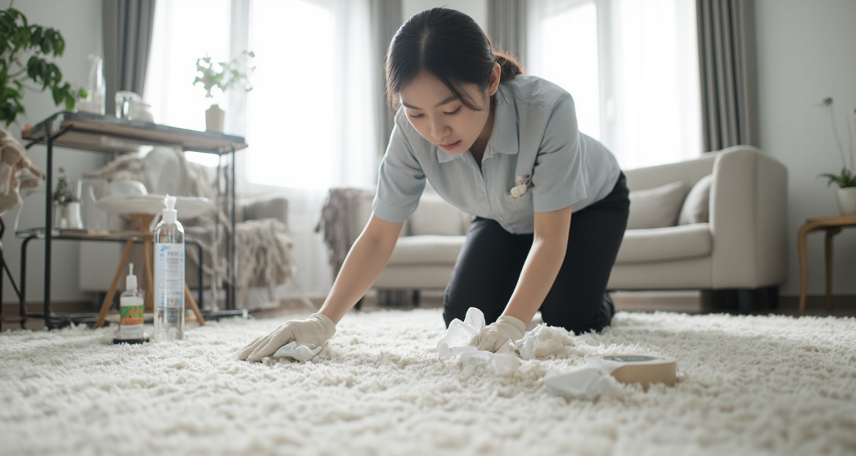 贴地毯的胶痕怎么轻松去除？轮播图2