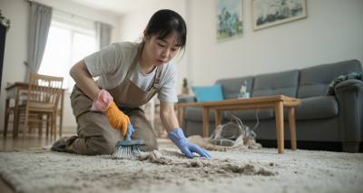如何高效清洗地毯刷子？让你的家居清洁更省心！图片3