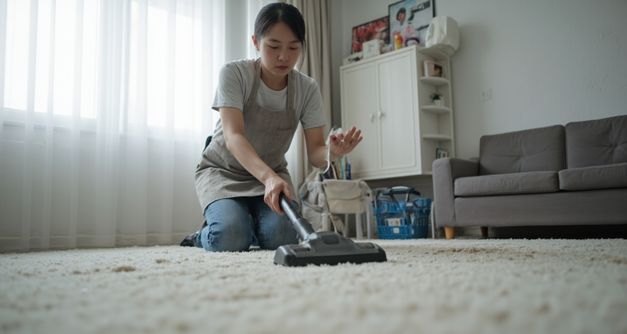 地毯里积攒了超多灰尘，到底该怎么有效清理？轮播图1