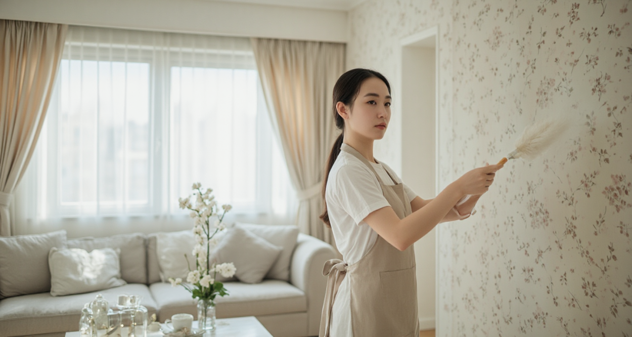 开荒保洁壁纸怎么打扫，打造焕然一新的家居环境轮播图2